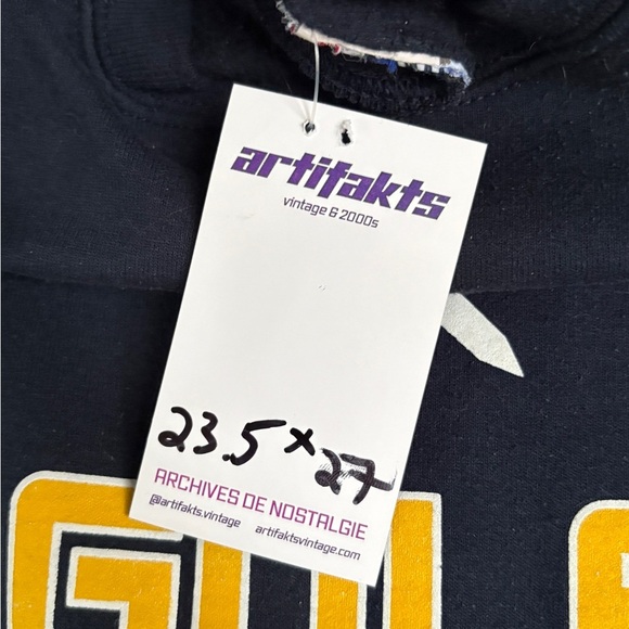 Vintage BEAVER GOLF champion sweater Large navy yellow golfing - Picture 4 of 4